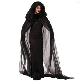 Juldekorationer Cosplay Suit Ghost Halloween med handskar roll Spela Fabulous Witch Solid Color Party Costume