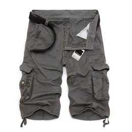 Shorts Masculino Masculino Cargo Militar Marca Exército Camuflagem Tático Homens Algodão Trabalho Solto Calça Curta Casual Tamanho Grande 230130