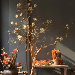 Decorative Flowers 1pc Kapok Long Branch Artificial Flower Diy Home El Courtyard Decoration Fake Floral Arrangement Ornaments