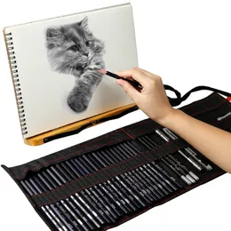 Pencils Drawing Set Sketch Beginner Student Professional Full of Art Supplies 230130