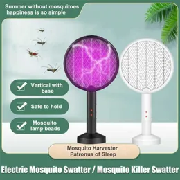 Pest Control 2In1 3500V Killer Lamp Shock USB Rechargeable Bug Zapper Electric Mosquito Swatter Household 0129