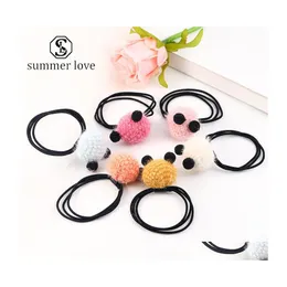 Haargummibänder Neueste Haarballseil Niedliches elastisches Stirnband Pferdeschwanzhalter Zubehör Schmuck Chritamas Geschenk für Girly Drop Delive Dhyvn