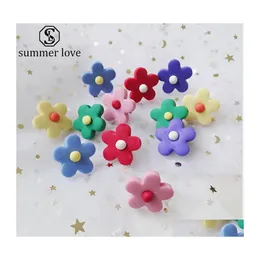 Stud Sunflower Earrings Female Polymer Clay Flower Small Fashion Candy Color Jewelry For Women Girls Gift Wholesalez Drop Delivery Dhe0B