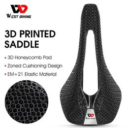 s 3D Printed Hollow Pro Racing Saddle Liquid Resins Honeycomb Bike Seat Shock Absorption Buffer Bicycle Cushion 0130