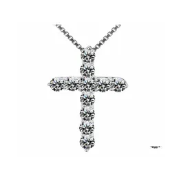 H￤nghalsband korsar mode Simple Diamond Necklace m￥ngsidig klavikelkedja DH Drop Leverans smycken h￤ngsmycken DHX4B