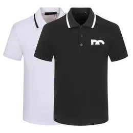 Мужские футболки 2023 Новый дизайнерский летний короткий рукав европейский и американский поло в футболке Hig Casual Wear большой M-3XL # 66