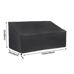 Storage Bags Heavy Duty Waterproof Garden Couch Outdoor 2 3 4 Seater Bench Seat Cover Furniture Covers Size
