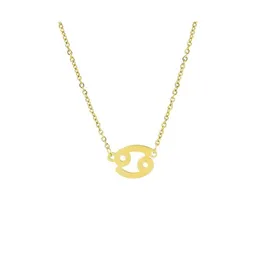 Anhänger Halsketten 12 Konstellation Halskette Sternzeichen Edelstahl Gold Geburtstagsgeschenk für Frauen Mädchen Großhandel Schmuck 68 Tropfen Dh8Lz