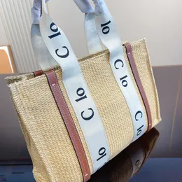 totes bags the tote bag designer handbags women Straw Shoulder Crossbody Handbag fashion all-match classic solid color
