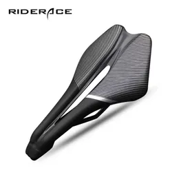 Saddles Bicycle Saddle Hollow respirável PU couro PU para homens Estrada Triathlon TT Bike Cushion