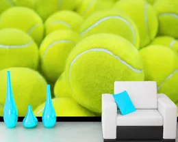 Tapeten Benutzerdefinierte Papel De Parede Infantil Tennis 3D Tapete Für Wohnzimmer Schlafzimmer TV Wand Wasserdicht Geprägt