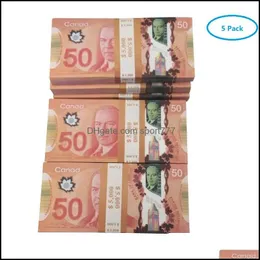 Novelty Games Prop Cad Game Money 5/10/20/50/100 Copy Canadian Dollar Canada Banknotes Fake Notes Movie Props Drop Delivery Toys Gift DhjgrYLIS