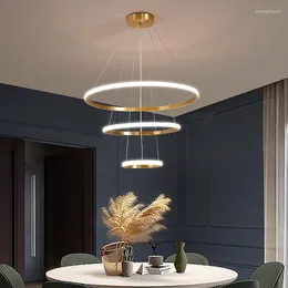 Lâmpadas pendentes de led de acrílico LED moderno iluminação nórdica interna para decoração de jantar da sala de estar decoração