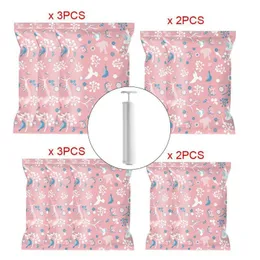 Storage Bags 11pcs Home Convenient Vacuum Bag Organizer Transparent Clothes Seal Compressed Travel Saving Space