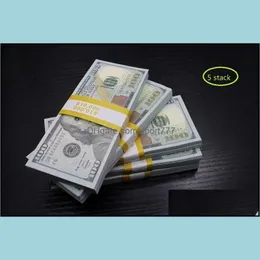 Funny Toys Replica Us Fake Money Kids Play Toy Or Family Game Paper Copy Banknote 100Pcs/Pack Drop Delivery Gifts Novelty Gag Dh51RABRG