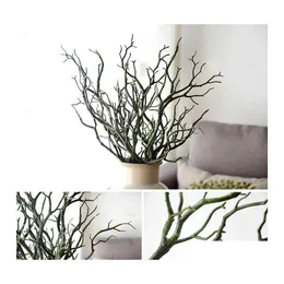 Decorative Flowers Wreaths Dried Tree Branch Home Decor Peacock Antlers Coral Branches Forked Plastic Artificial Plants Wedding Dr Otwir