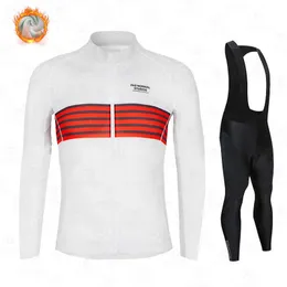 2022 PNS Winter Thermal Fleece Jersey Set Pas Racing Cykel Suits Mountian Ropa Ciclismo Long Cycling Clothing Z230130