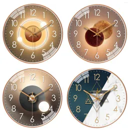 Wall Clocks 12 Inch Stick Watch Quartz Non-Ticking Round Modern Large For Home Classroom School Kitchen Living Room Indoor