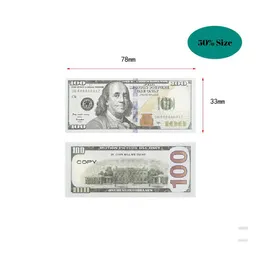 Funny Toys Replica Us Fake Money Kids Play Toy Or Family Game Paper Copy Banknote 100Pcs/Pack Drop Delivery Gifts Novelty Gag Dh51R