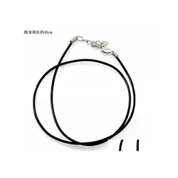 Chains Leather Necklace Snake Beading Jewelry Chain With Lobster Clasp Components For Statement Locket Choker Necklaces Drop Deliver Dhdqz