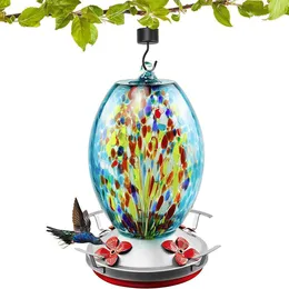 Other Bird Supplies Hanging Hummingbird Feeder With Hook Outdoors AntiAnt Pet Feedboxes Drinker Garden Accessories 230130