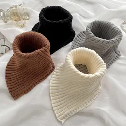 Scarves MoriBty Autumn Knitted Scarf Women Solid Neck Protection High Collar Wraps Multi Colors Decoration Snood Ring Bufandas For Lady