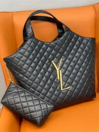 Icare Maxi Designer Bag Large Shopping Bag Quilted Tote Bags Women Handbags Fashion Black Lambskin Totes Shoulders Purses 22 8inc5464470