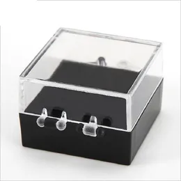 Scatole portaoggetti Contenitori 2.8x2.8x2cm Cassetta portautensili pratica per gioielli Custodia per attrezzi Scatola portavite trasparente in PP