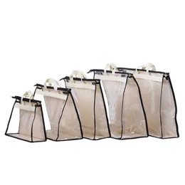 Borse portaoggetti 5Pcs Closet Fabric Pouch Bag per armadio Borsa Trasparente Hanging Cover Dust Toilette Viaggi Non tessuto Wome Cgklu