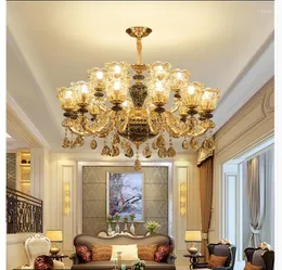 Chandeliers Modern LED Lamps Factory Direct Sell Crystal Chandelier Decora European Gold AC D