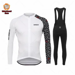 Cykeltröja set go ri vinter män lång ärm set termisk fleece utomhuscykelkläder ropa maillot ciclismo mtb kläder 221201