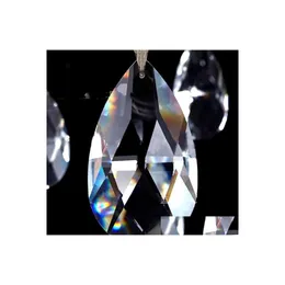 Party Decoration Glass Crystal Chandelier Prisms Ceiling Lamp Teardrop Pendants Bead Curtain Accessories Wedding Decorate Kind Of Si Dhwvv