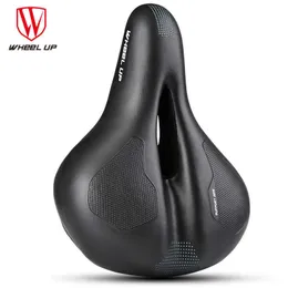 Saddles 2021 New Wheel up Mountain Bike Saddle Cycling Soft Big Butt Hollow Breathable Cushion Bicycle Seat Shock-absorbing Ball Design 0131