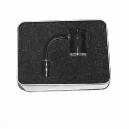 Wasserpfeifen 25 mm XL Quartz Banger Nail Blender Spin Quartz Bangers Terp Slurper Quartz Nails 45/90 Grad 14 mm mit Glasmarmor-Rubinperlen