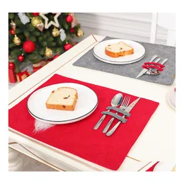 Christmas Decorations Placemats Table Mat Winter Faceless Gnome Placemat Dining Home Xmas Tables Decoration Festival Party Supplies Dhkjh