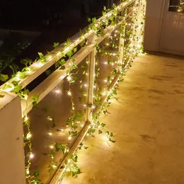 Dizeler Yapay Ivy Garland Sahte Bitkiler LED String Işıkları estetik Yatak Odası Bahçe Parti Duvar Dekor