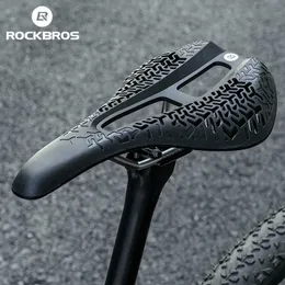 s ROCKBROS Nylon Fiber Ultralight Races Seat Cycling Breathable Hollow Bike Seatpost MTB Road Bicycle Saddle 0131