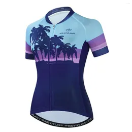 Yarış Ceketleri Keyiyuan Roupa Ciclismo Feminina Kadın Bisiklet Gömlekleri Abbigliamenmento Maillot Cyclisme Femme Jersey Mujer