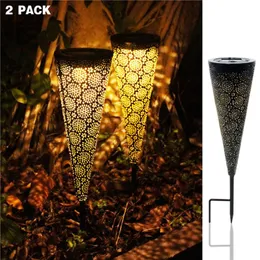 Lawn Lamps 2st Garden LED Light Outdoor Lamp för Villa Pavilion Yard Landscape Decoration Buried Dekor Nattljus#a