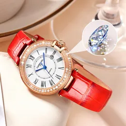 ساعات المعصم 2023 Watch Watch for Women Japan Quartz Movement Ladies Sapphire Waterproof Latter Watches