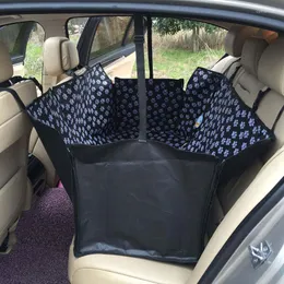 Capas de assento de carro para cachorro acessórios de viagem de cachorro nylon todas as estações clássicas print sit pessoas traseiro de dois lugares Pet à prova d'água universal