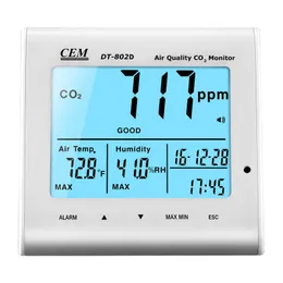 Wysoka jakość CEM DT-802D Przenośny tester powietrza CO2 Monitor CO2