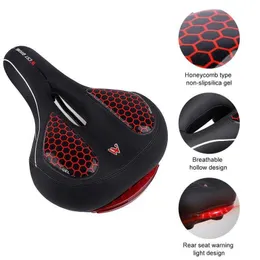 Saddles Professional Bicycle Cushion Mountain Bike Saddle Hollow Seat Silicone Thickening Soft Comfortable Effective Ventilation 0131