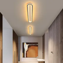 Ceiling Lights Long Strip Aisle Light Gold/Black For Corridor Balcony Entrance Cloakroom Bedroom Minimalist Nordic Creative Led LightsCeilin