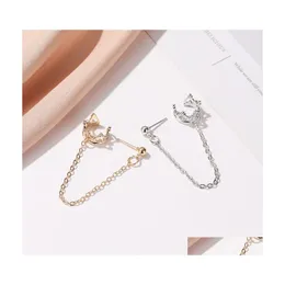 Dangle Chandelier Fashion Vintage Bohemian Crown Hollow Love Enring Bones Clip غير مثقوب الأذنين أنثى هدايا الحزب العصرية Dhuwp