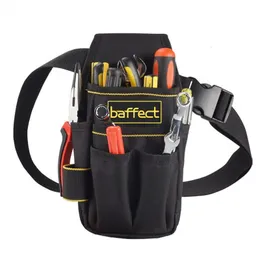 Bolsa de ferramentas saco de ferramentas BAFFECT 600D Oxford Tool Belt para técnico de eletricista Bolsa de bolso de bolso de bolso pequeno com chave de fenda de cinto 230130