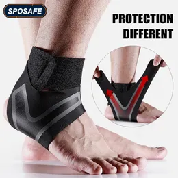 1PAIR Spor Sıkıştırma Ayak Bileği Destek Brace ayak bileği stabilizatör tendon ağrı kesici kayış ayak burkulma yaralanma sarar basketbol koşmak
