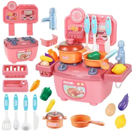 Andere Toys Kids Mini Kitchen doen alsof speelsimulatie kinderen koken 24 jaar rollenspel huis set 230131