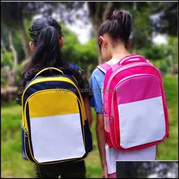 FEVERAÇÃO DE FEVERIÊNCIA DIY Backpack de transferência térmica Sublimação Sublimação em branco Bags Bags colorf Students de Natal Juniors Bag Totes Gif Otwd9