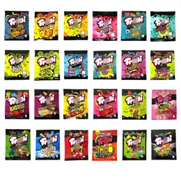 600mg Mylar Bag Gummies Packaging Resealable Zipper Pouch For Candy Dry Herb Flower